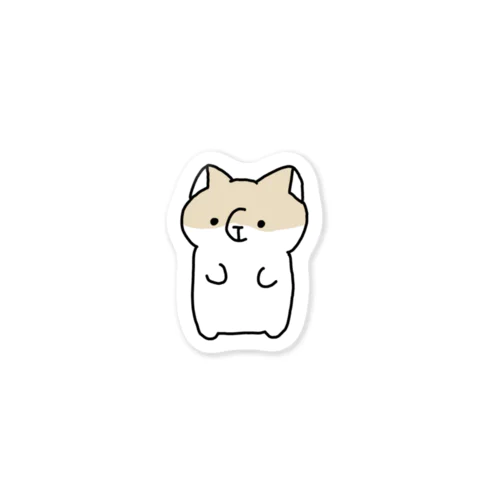 シンプルなゆる犬 Sticker