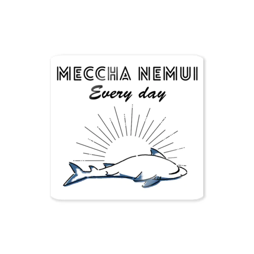 MECCHA NEMUI さめ 스티커