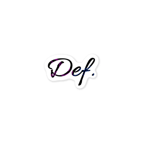 Def.Sticker ステッカー