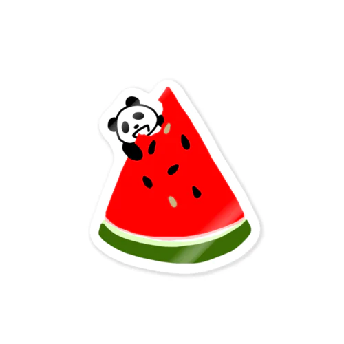 スイカ★パンダ Watermelon Panda ステッカー