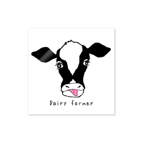 牛さんグッズ🐄 Dairy farmer ステッカー