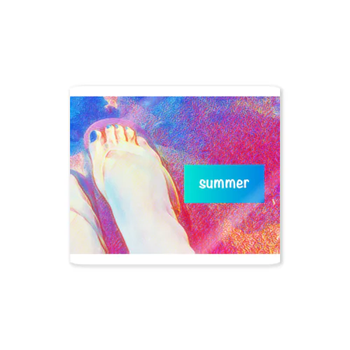 summer vacation ステッカー