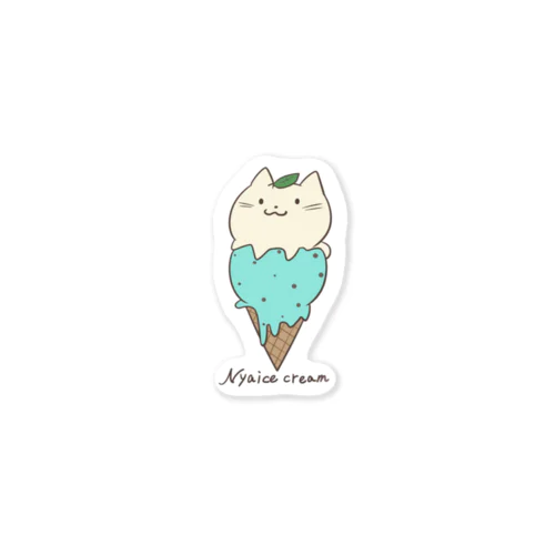 Nyaice cream Sticker