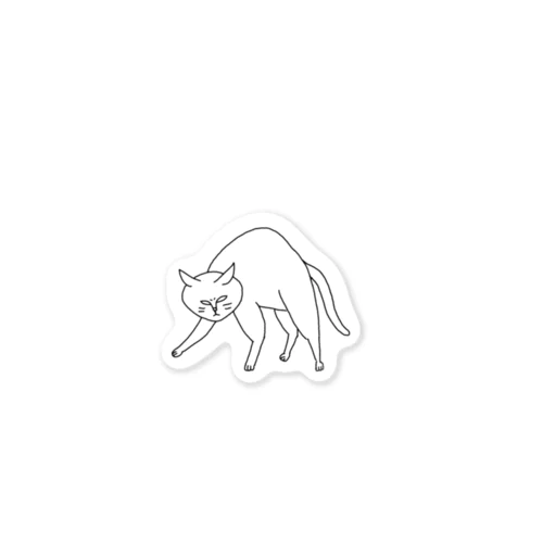 威嚇前のねこ Sticker