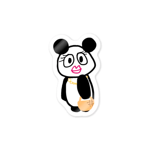 パンダの奥さん Sticker