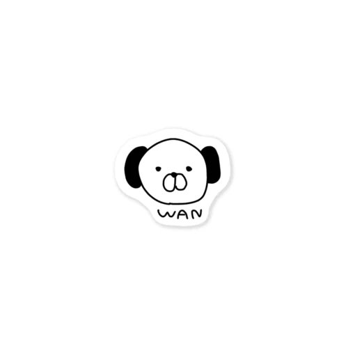 WANちゃん ステッカー