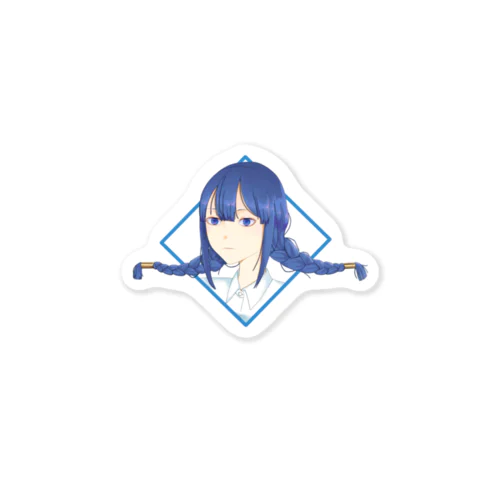 青髪の子。 Sticker