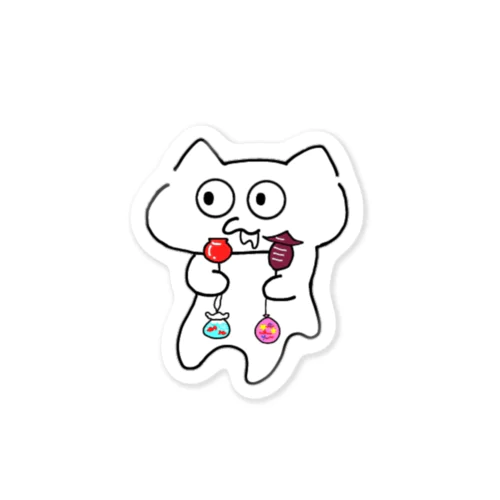 じゅるねこ夏祭り Sticker