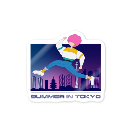 SUMMER IN TOKYO Night ver Sticker