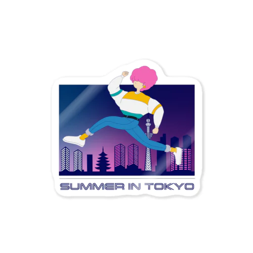 SUMMER IN TOKYO Night ver ステッカー