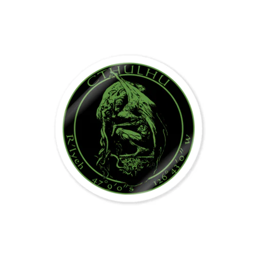 Cthulhu Statue Sticker