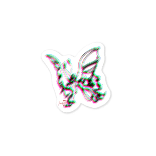 butterfly_graphic2 ステッカー