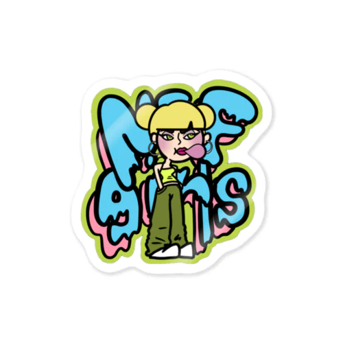 NEF girls Saya Sticker