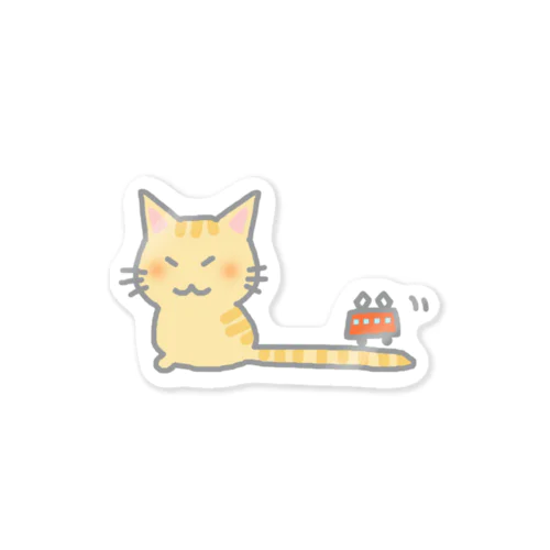 電車猫さん Sticker