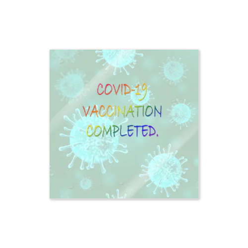 VACCINATION COMPLETED(BS) ステッカー