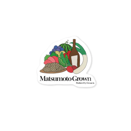 Matsumoto Grown T-shirts Sticker