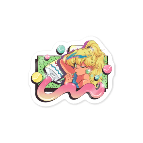 BRUSH TEETH Sticker