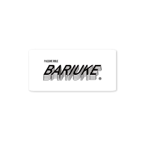 BARIUKE（バリウケ）ステッカー 白 Sticker