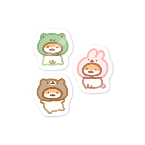 🐸🐰🐻 ステッカー