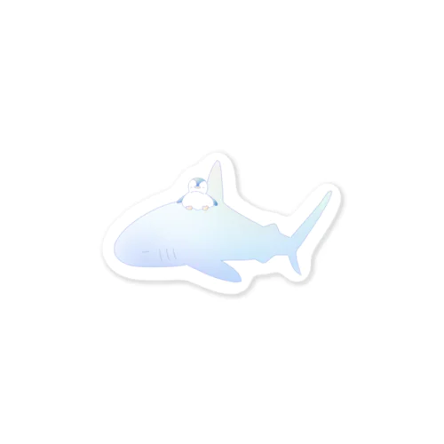 おやすみサメさんとぺんぎん Sticker