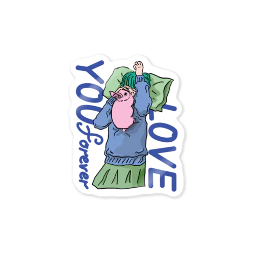 LOVE YOU forever,MOMOKO Sticker