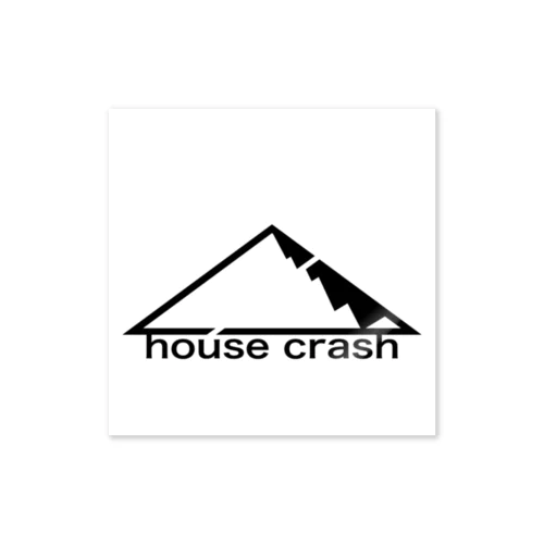 housecrash　ロゴステッカー ステッカー