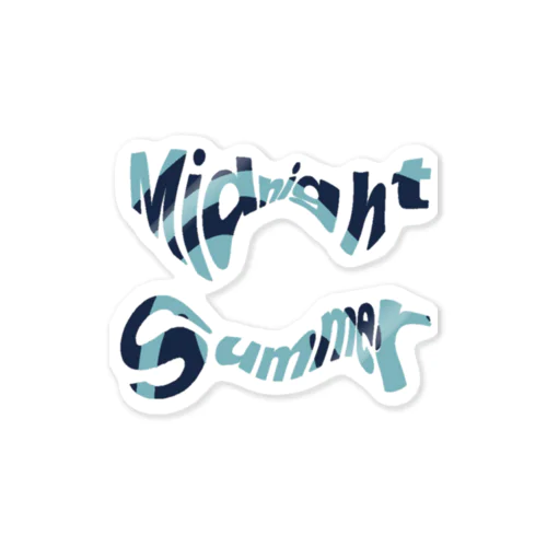 Midnight summer 3:00am  Sticker