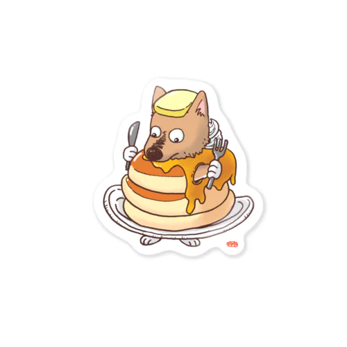 ホットケーキとガク Sticker