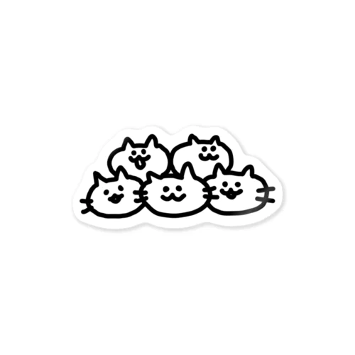 五猫　むくむにオリジナル Sticker