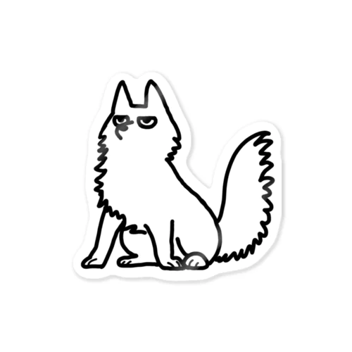 ふさジト犬　むくむにオリジナル Sticker