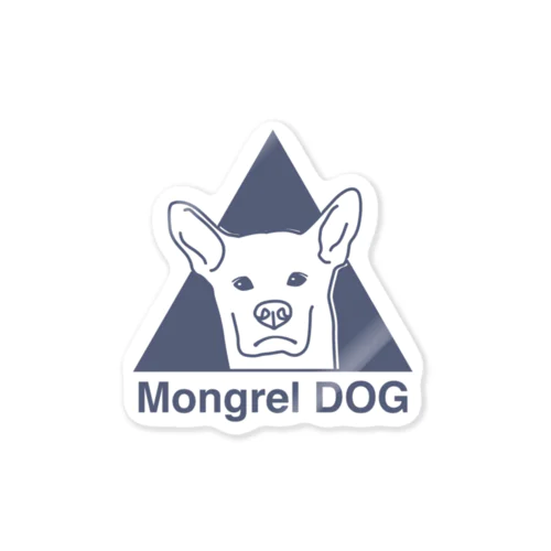 mongrel DOG 1 Sticker