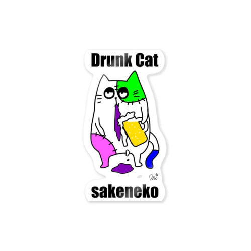 セール中"sakeneko" Sticker