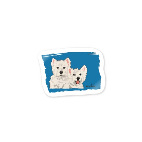 ウェスティの親子 Sticker