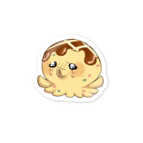 タコステッカー (タコ焼き) Sticker