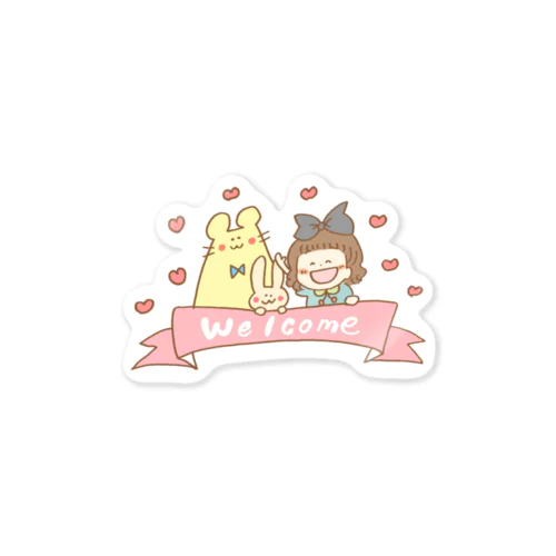 welcome！  Sticker