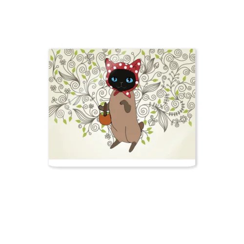 きのこ帽子ねこ Sticker