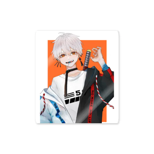 紅白 Sticker