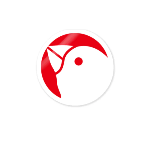 ロゴ風文鳥 Sticker