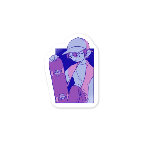 スケボー少年くん Sticker