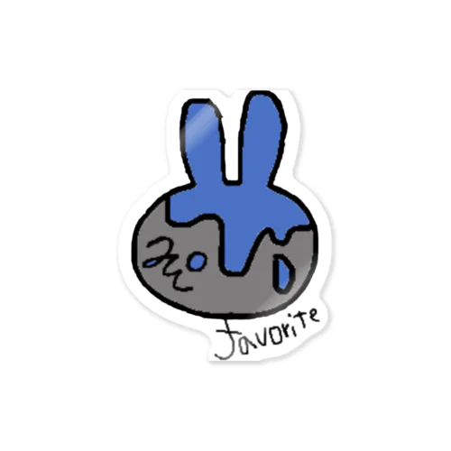 らびうさぶるー💙 Sticker