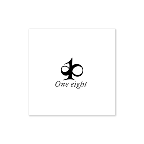 One Eight hat Sticker