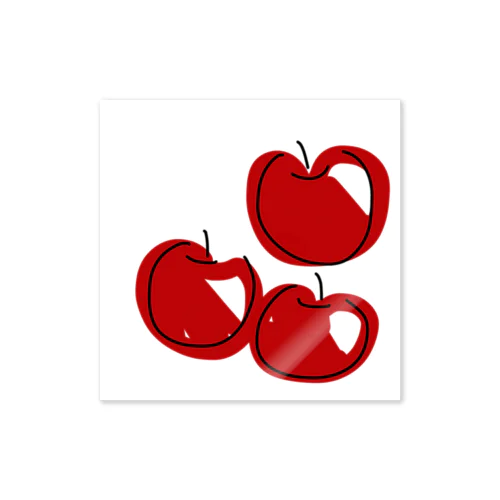 りんごが3個 Sticker