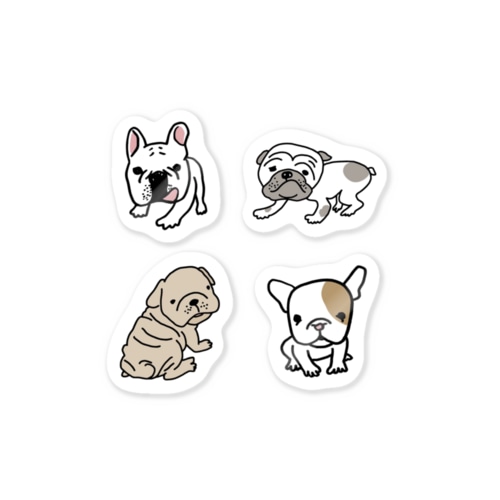 こわんこセット Sticker