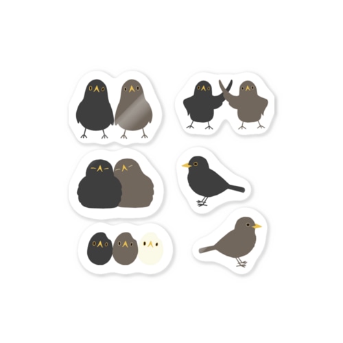 クロウタドリ Sticker