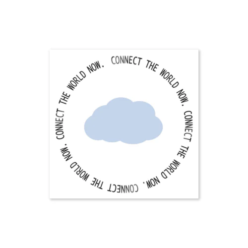 CONNECT THE WORLD NOW. Sticker