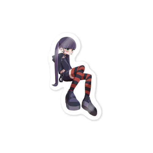 黒髪ツインテちゃん Sticker