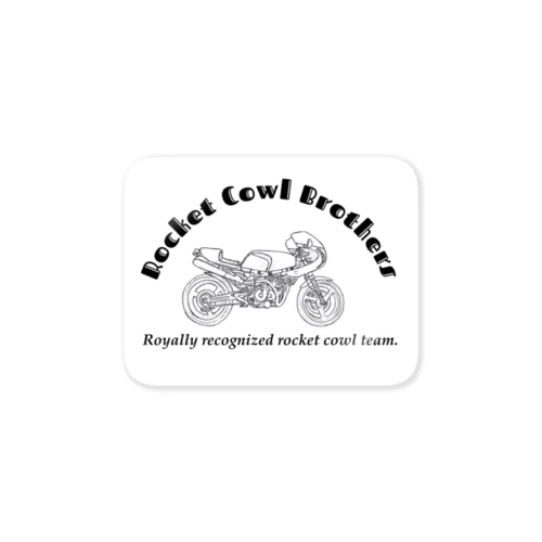 RocketCowlBrothers No.3 Sticker