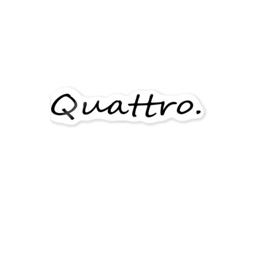 「Quattro」 ステッカー