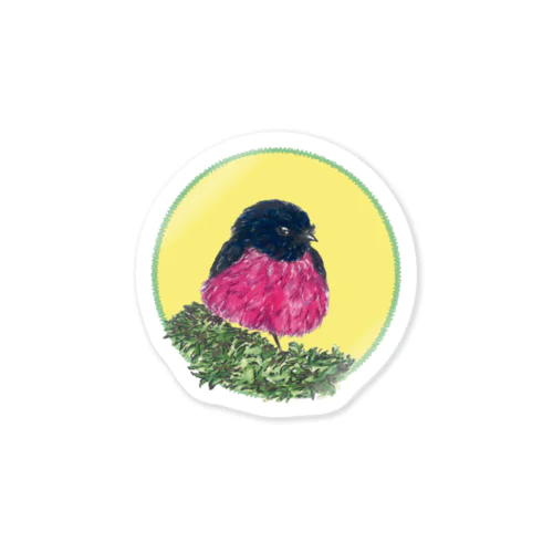 スズメ (Pink Robin) Sticker