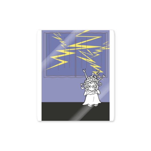雷がこわいメドゥーサ Sticker